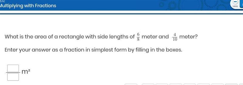 PLEASE I NEED THIS SUPER FAST What is the area of a rectangle with side lengths of-example-1