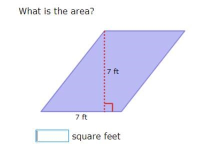 What is the area of the shape? Write your answer in square feet.-example-1