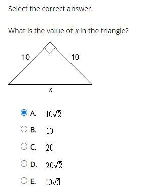 What is the value of x in the triangle?-example-1