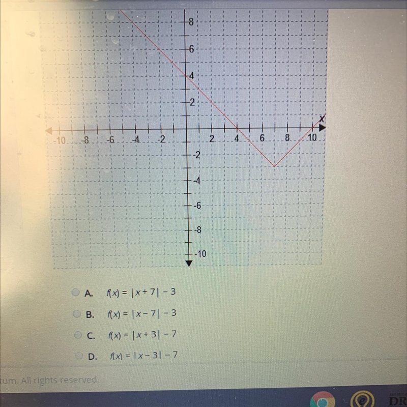 Select the correct answer. Which function is represented by this graph?-example-1