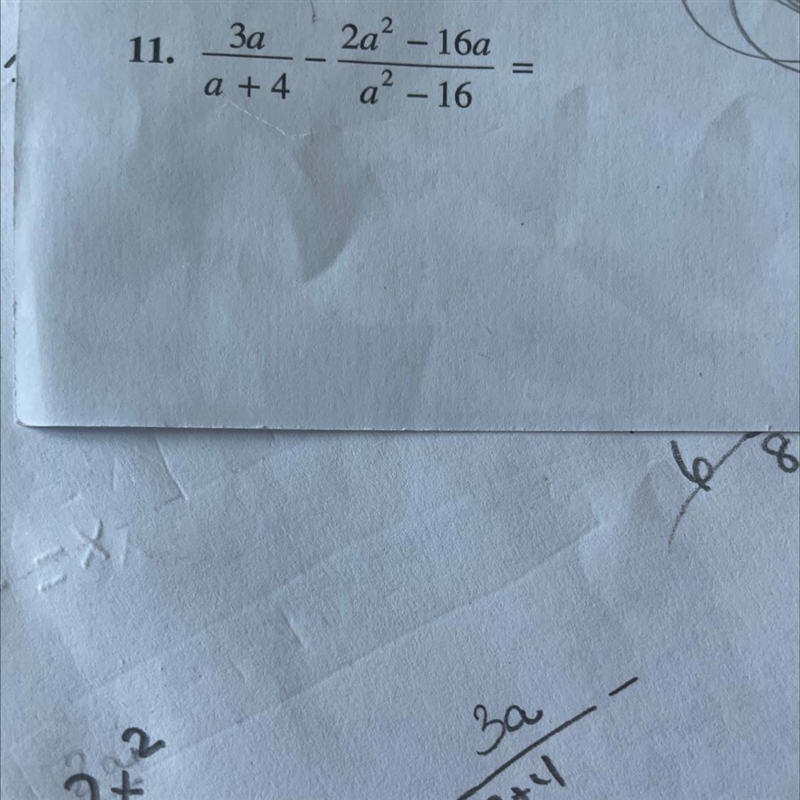 Simplify. (In the problems where you combine fractions with unlike denominators leave-example-1