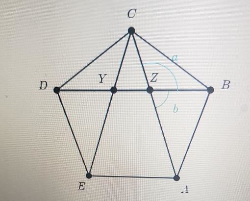 What is the relationship between ∠a and ∠b?Choose 1 answer:A. Vertical anglesB. Complementary-example-1