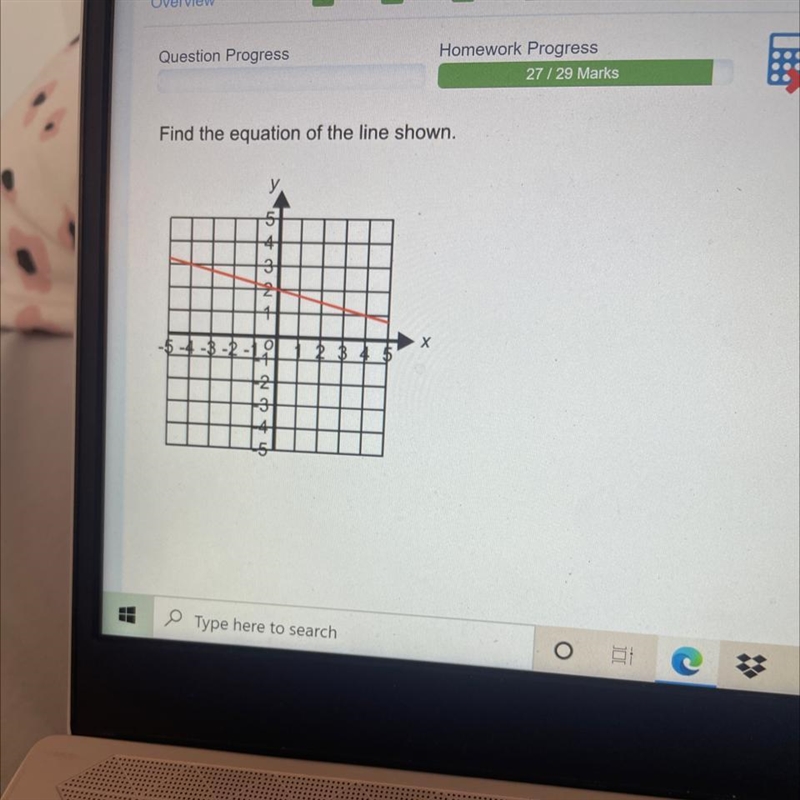 Find the equation of the line shown in the pic (please help)-example-1