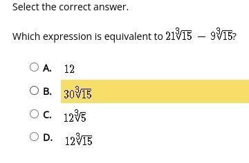 HELP PLEASE Which expression is equivalent to:-example-1