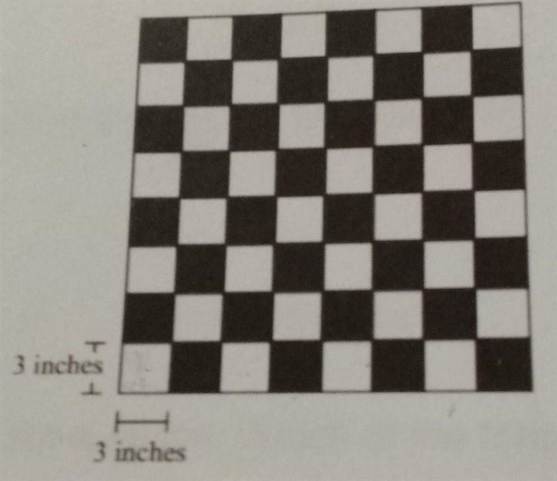 The sides of each square have a length of 3 inches. what is the perimeter of Edgar-example-1