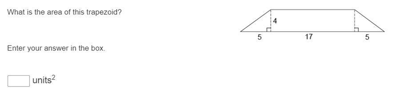 What is the area of this trapezoid? Enter your answer in the box. _units-example-1