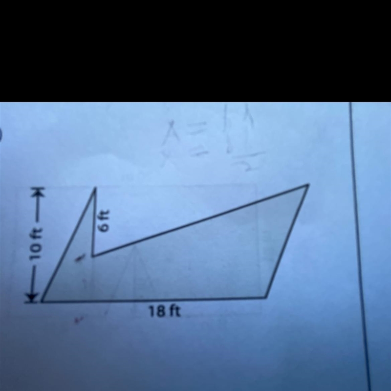 Need help finding the area of the shaded region-example-1