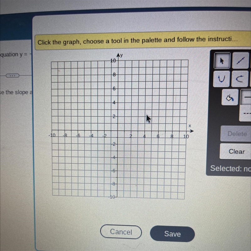 Use the slope-intercept form to graph the equation y = -7/3x-1. *** Use the graphing-example-1