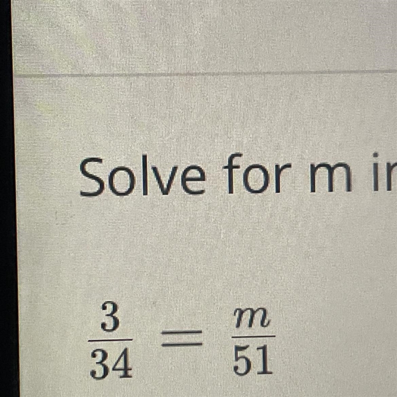 Solve for M in the proportion below-example-1