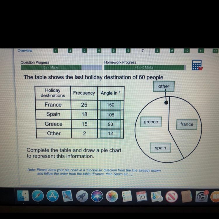 The table shows the last holiday destination of 60 people-example-1