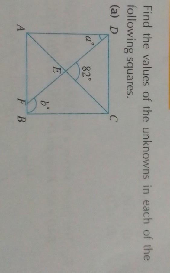 Find the values of the unknowns in each of the following squares. ​-example-1