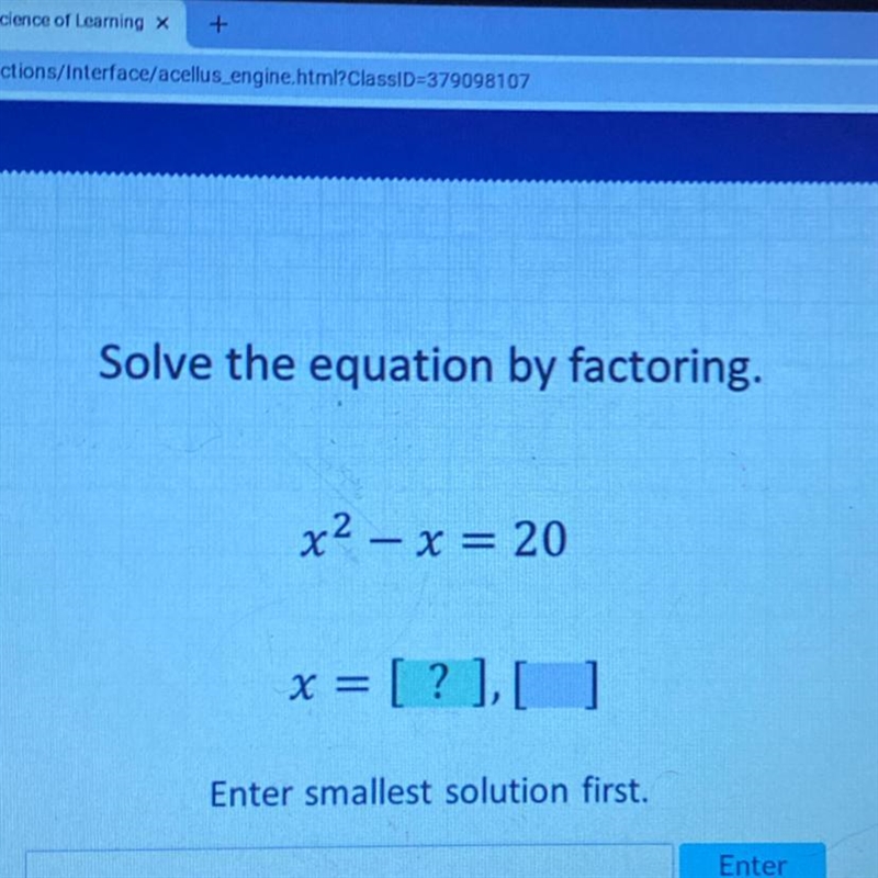 Please help!! Solve the equation by factoring-example-1