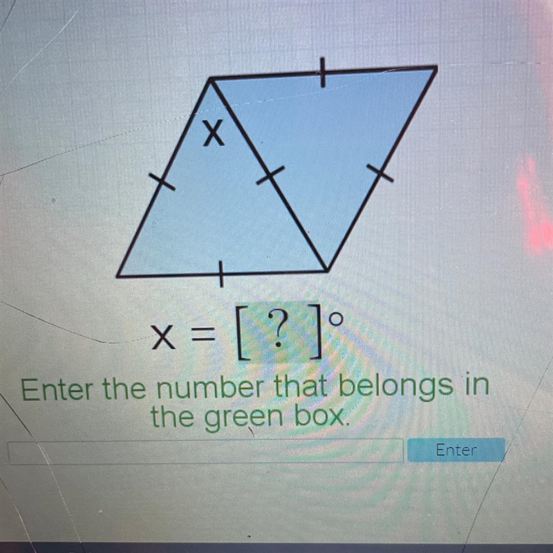 Enter the number that belongs in the green box.-example-1