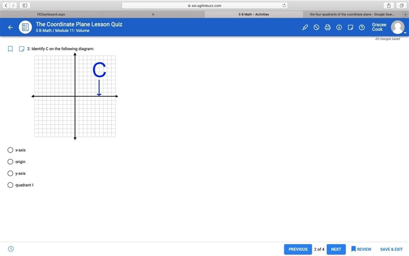 Identify C on the following diagram-example-1