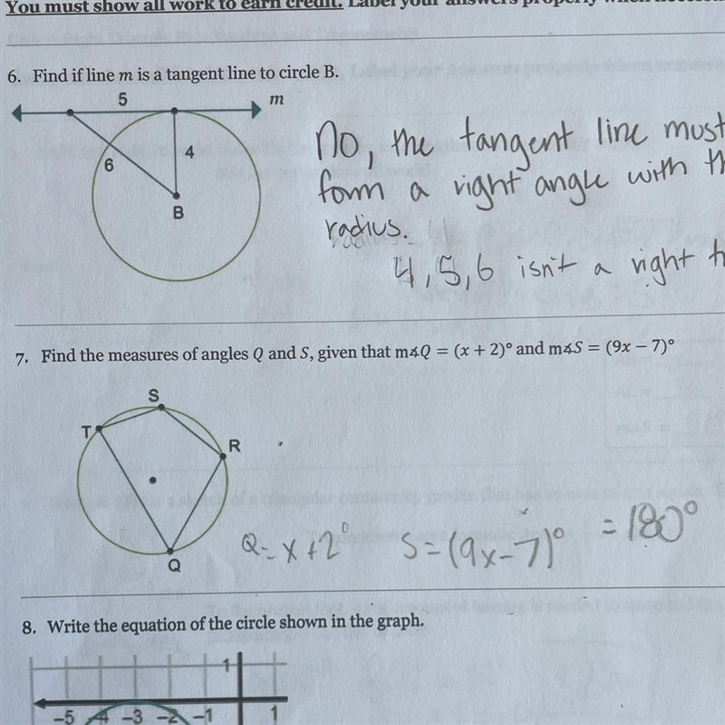 Find the measures of angles Q and S. Number 7!-example-1