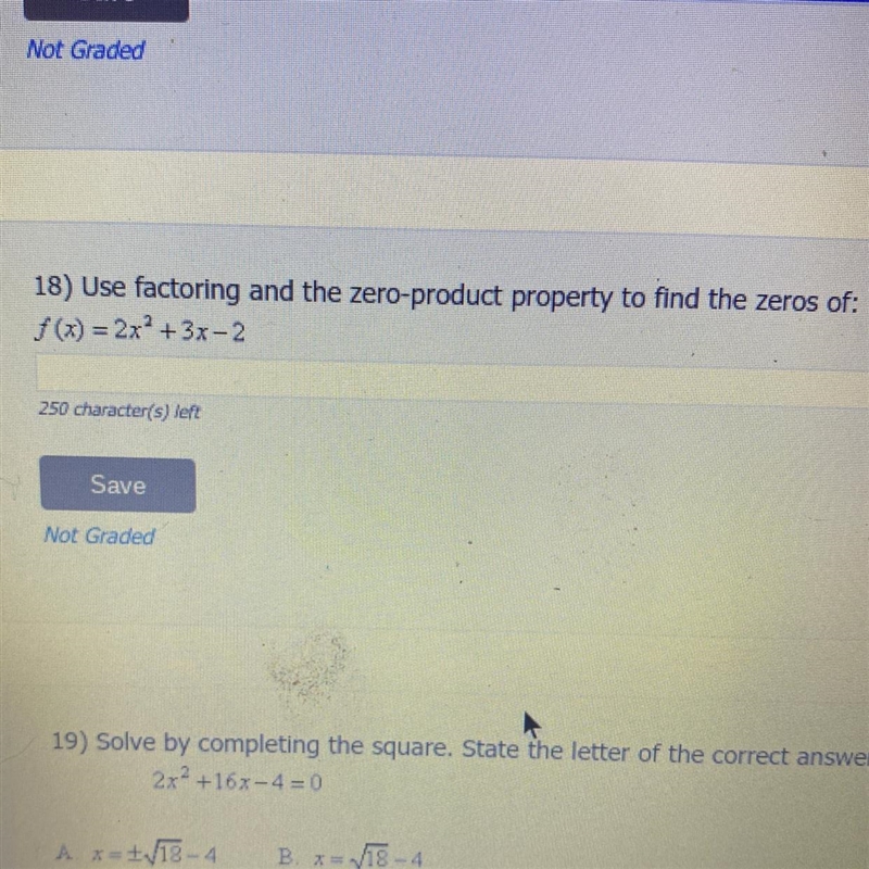 Use factoring and the zero-product property to find the zeros of: f(x) = 2x² + 3x-example-1