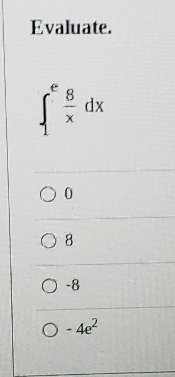 Evaluate. 0 0 O 8 0 -8 4eI need help with this question-example-1