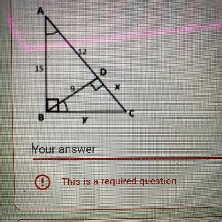 PLEASE HELP!!!!!! NO LIKNKS!!!!!! What are the values of x and y?-example-1