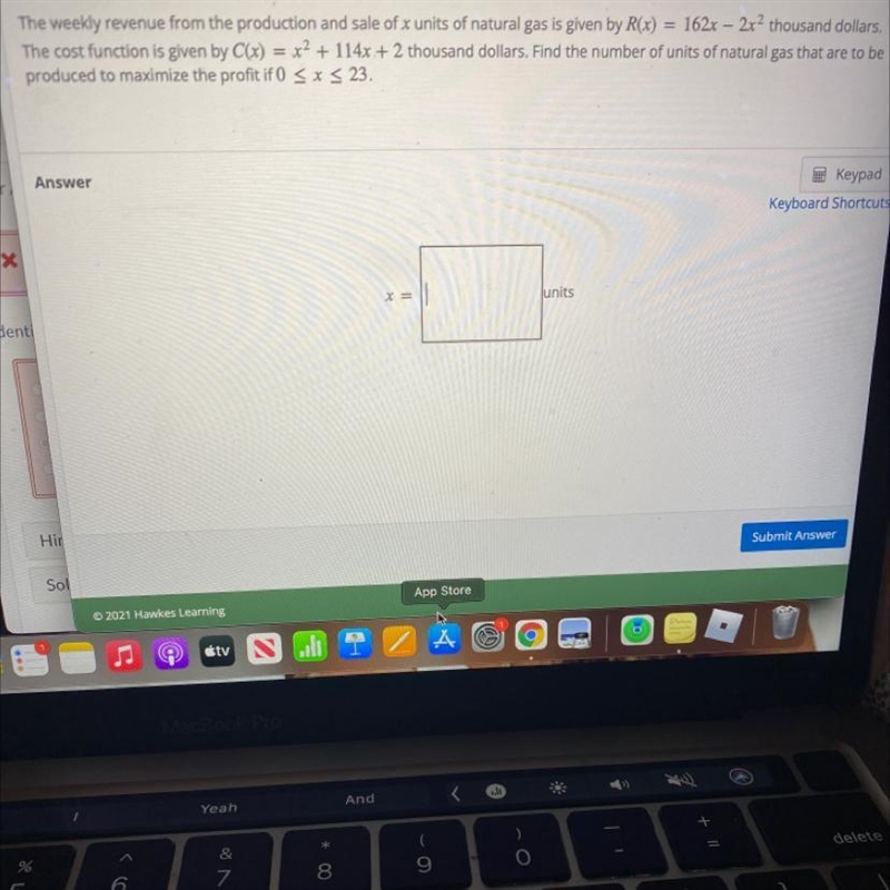 Find the number of units of natural gas that are to be produced to maximize the profit-example-1