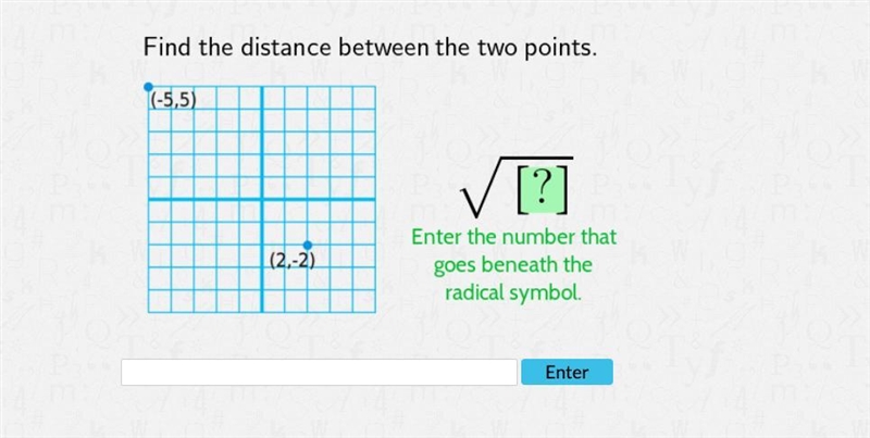 Find the distance between the two points-example-1