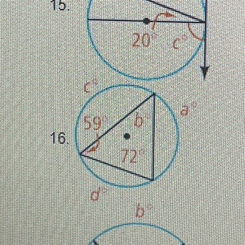 Find the value of each variable. Line l is a tangent.-example-1