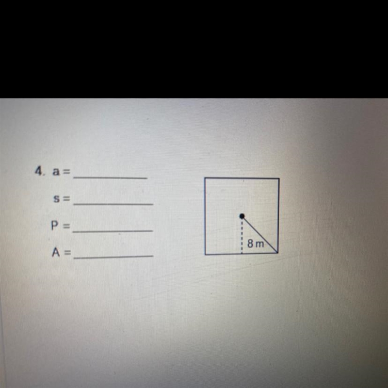 How do I I find the area when I’m only given the apothem. How would I solve? The given-example-1