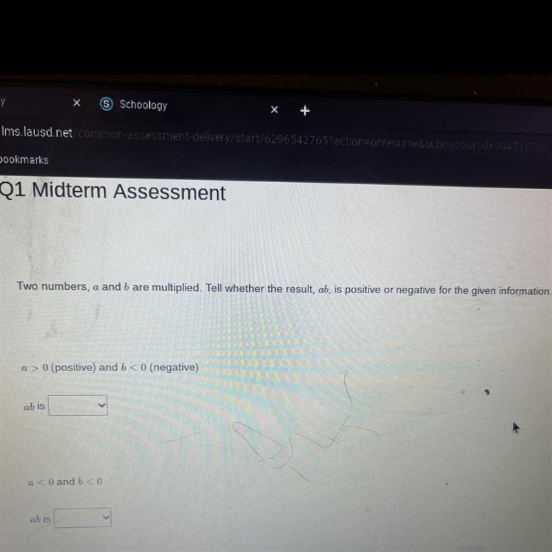 Is the result ab, positive or negative?-example-1