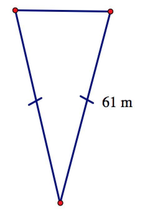 Find the area of the triangle if the perimeter of the triangle is 144 ft.-example-1