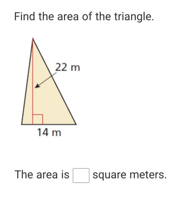 Find the area of the triangle​-example-1