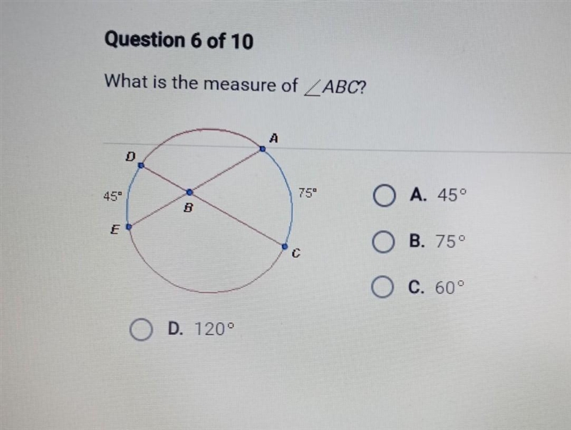 What is the measure of ABC ?​-example-1