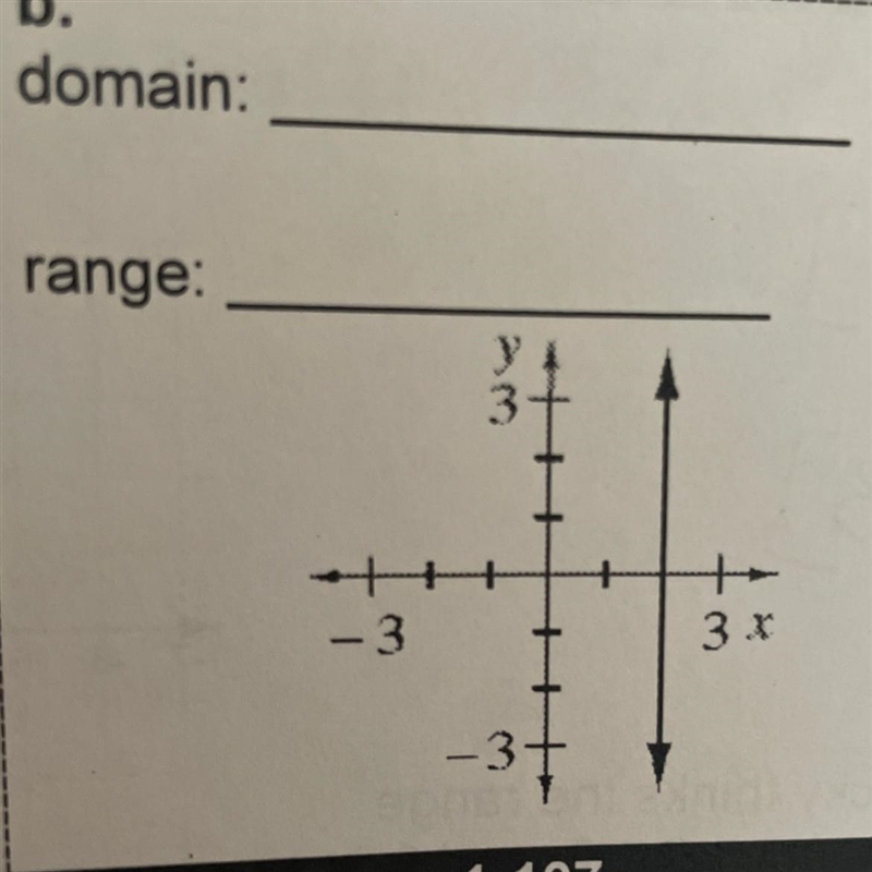 Domain: range: -3 -3+ + 3 x-example-1