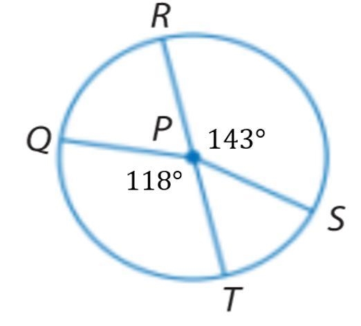 Circle P has a radius of 3 centimeters. What is the length of Arc RS? Round to the-example-1