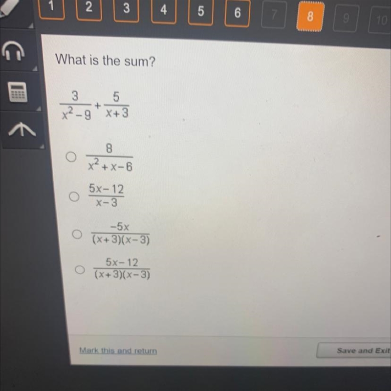 What is the sum? A B C D-example-1