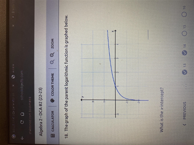 What is the x-intercept?-example-1