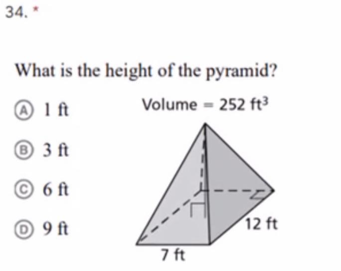 What is the height of the pyramid-example-1