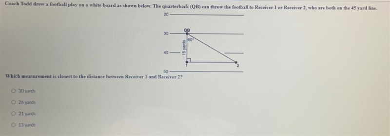 Which measurement is closest to the distance between Receiver and Receiver 2?-example-1