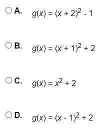 The graph of the function f(x) = x2 is shifted 2 units up and 1 unit to the right-example-2