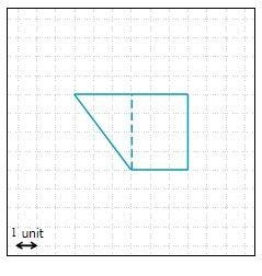 Find the area of the figure below by first finding the areas of the rectangle and-example-1