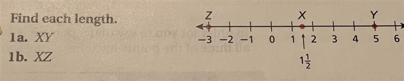 Find each length 1a. XY 1b. ZY-example-1