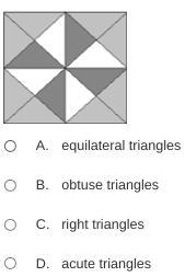 What shape has been used to form the quilt pattern below?-example-1