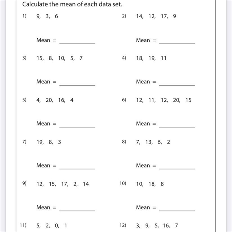 What is the mean of each question?-example-1