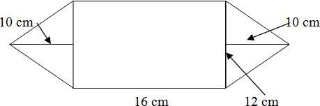 Find the area of the following figure. A. 312 cm2 B. 400 cm2 C. 300 cm2 D. 252 cm-example-1