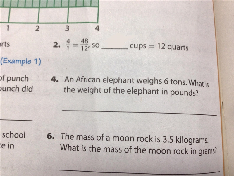 An African elephant weighs 6 tons. What is the weight of the elephant in pounds?-example-1