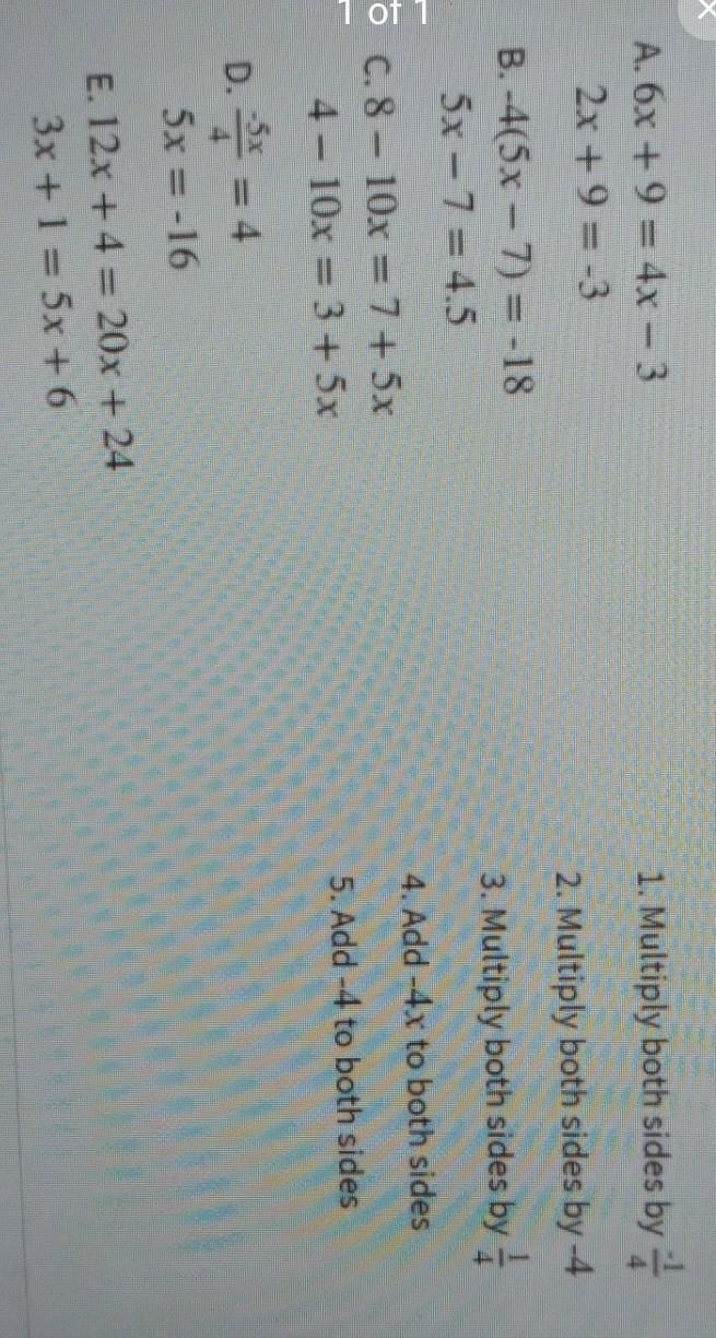 Identify which process must be applied to the expression to come up with the given-example-1