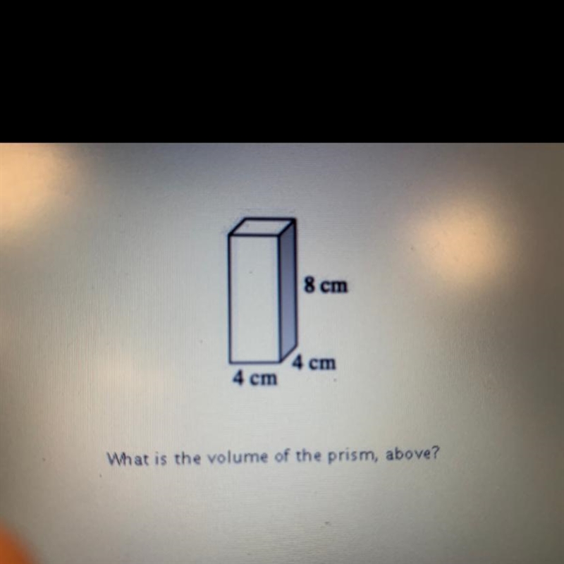 What is the volume of the prism above?-example-1