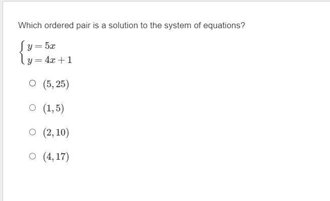 HELP!!!! I NEED THIS ASAP PLEASE!!! Which ordered pair is a solution to the system-example-1