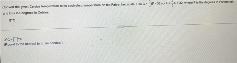 Convert the given Celsius temperature to its equivalent temperaturand C is the degrees-example-1