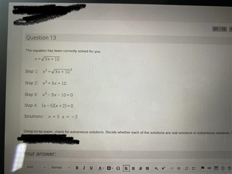 How do I decide if it’s a real solutions or extraneous solutions?-example-1