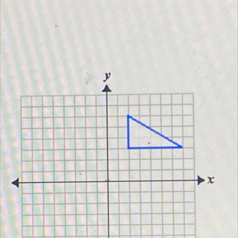 PLS HELPP ASAP!! Rotate the triangle clockwise about the origin 270 degrees-example-1