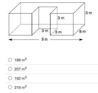 Identify the volume of the composite figure.-example-1